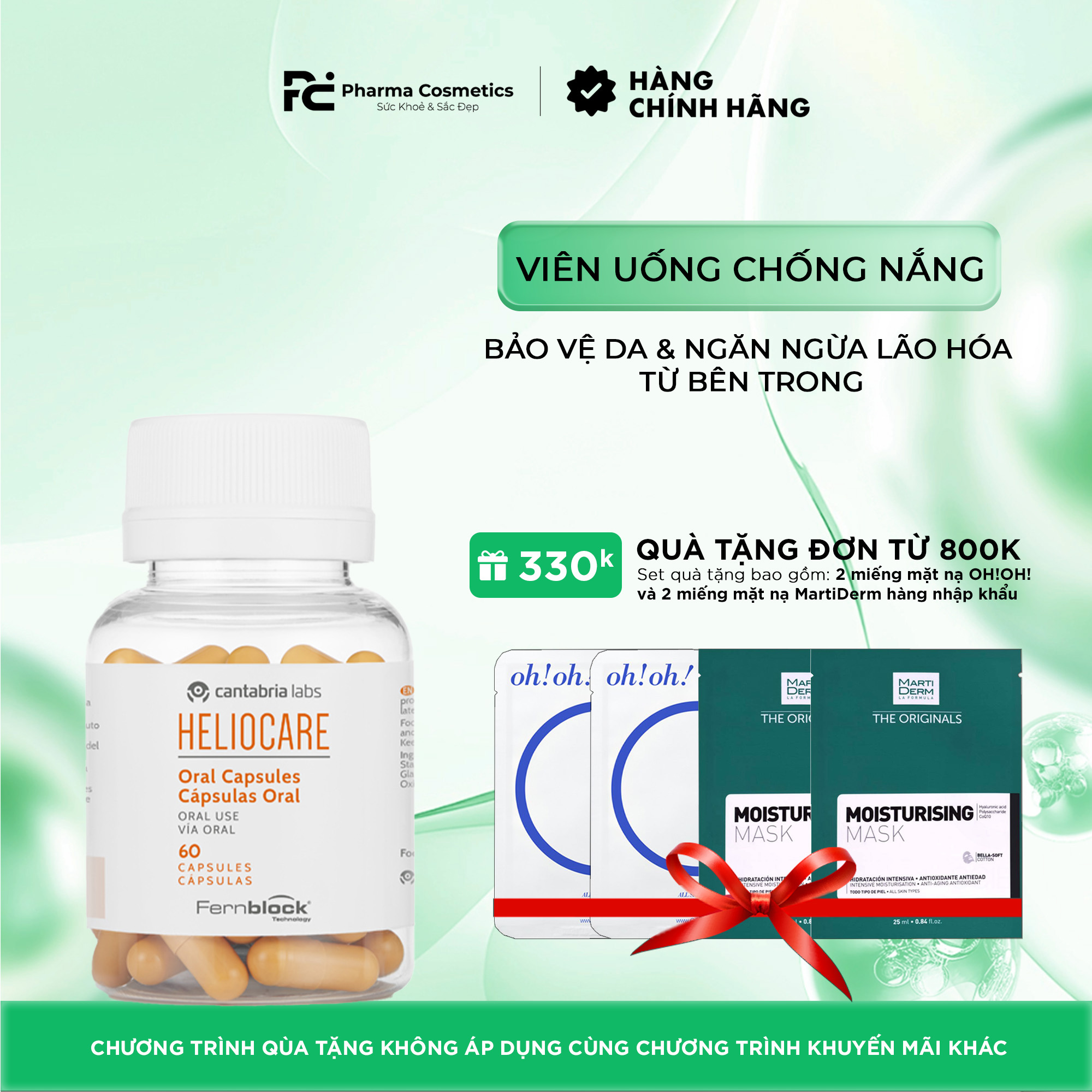HELIOCARE ORAL CAPSULES: Viên Uống Chống Nắng Phổ Rộng - Bảo Vệ Da & Ngăn Ngừa Lão Hóa Từ Bên Trong