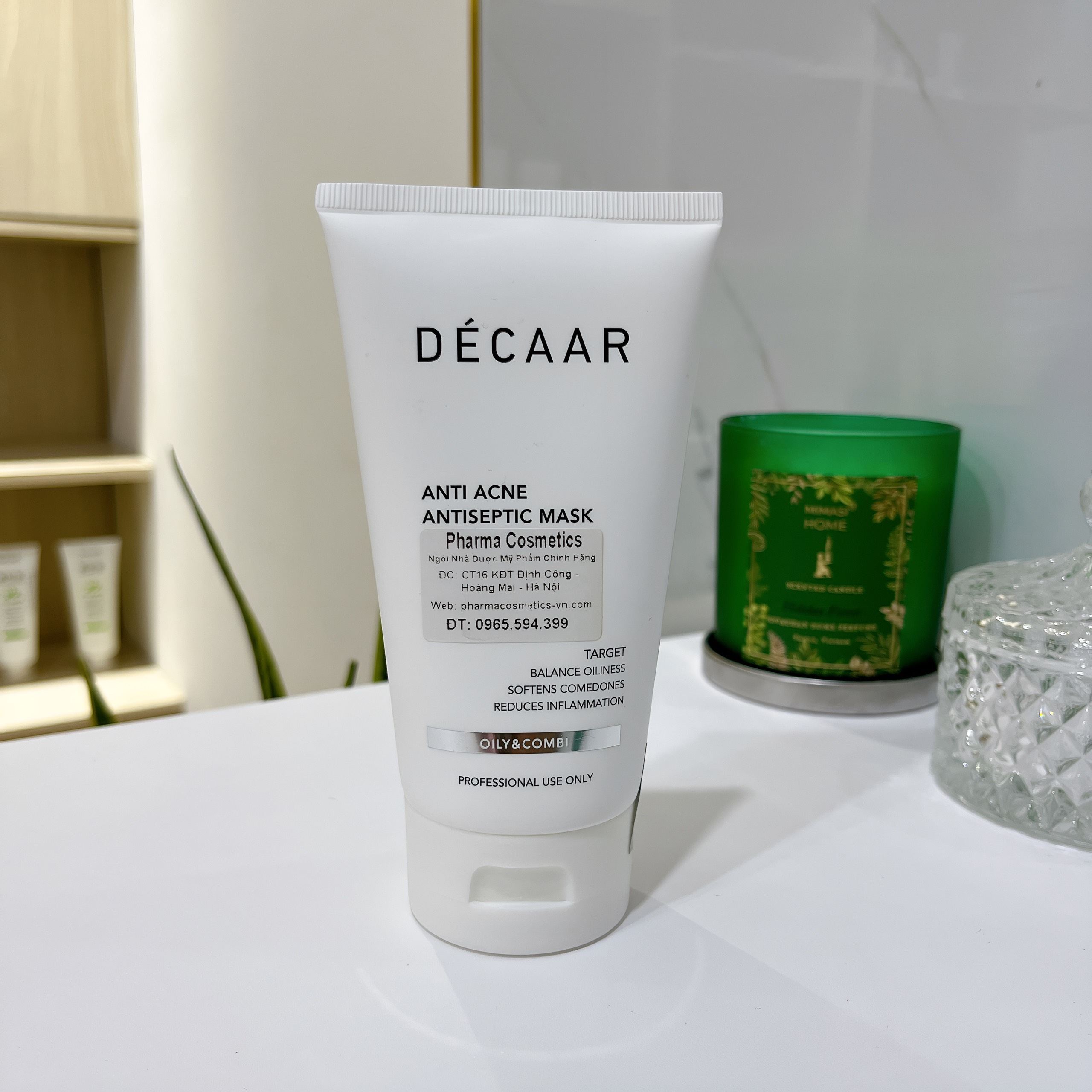 DÉCAAR ANTI ACNE ANTISEPTIC MASK 150ml (mẫu mới) / MẶT NẠ TRỊ MỤN ANTI ACNE ANTISEPTIC MASK