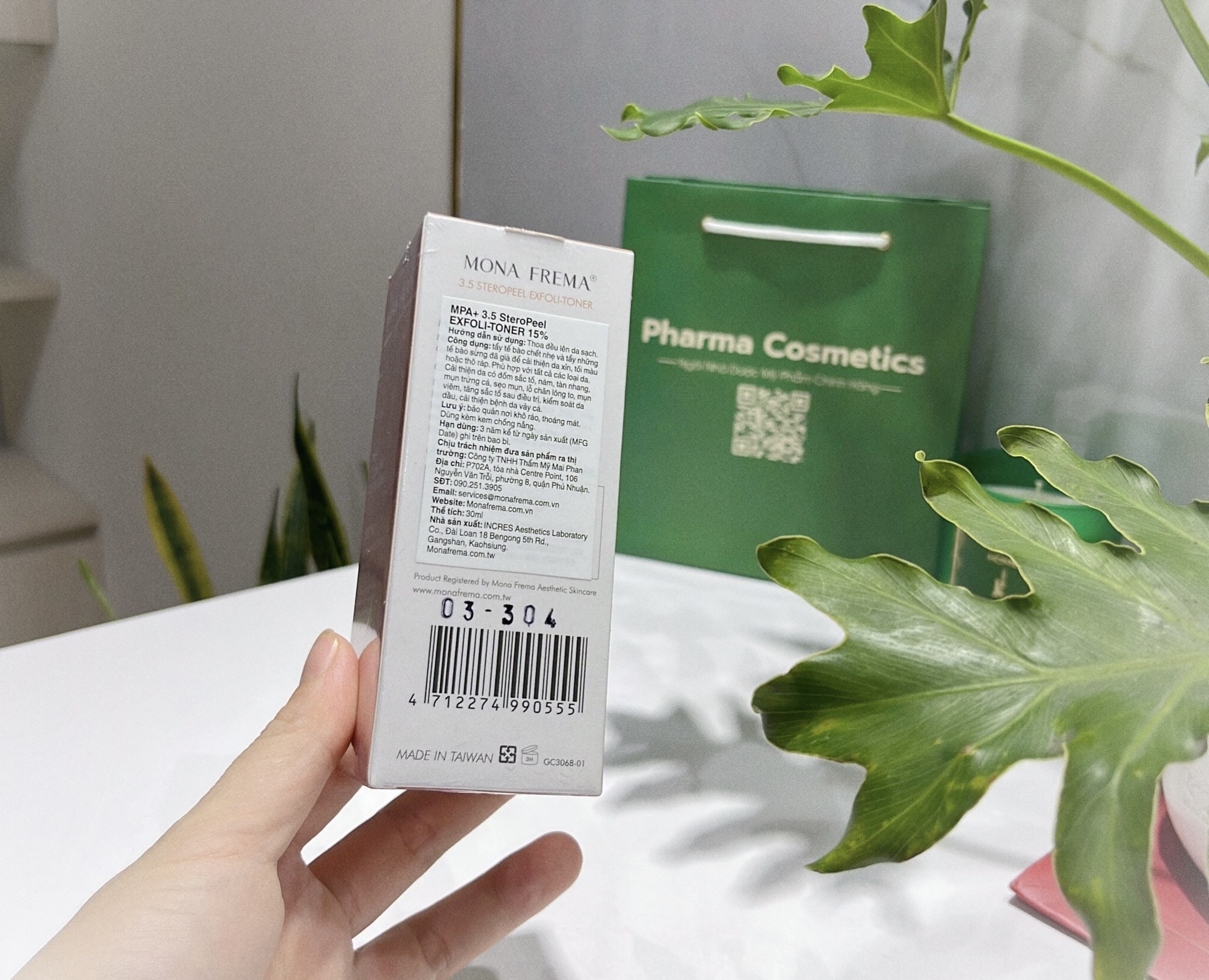 MONA FREMA MPA + 3.5 STEROPEEL EXFOLI-TONER 15% / TẨY TẾ BÀO CHẾT