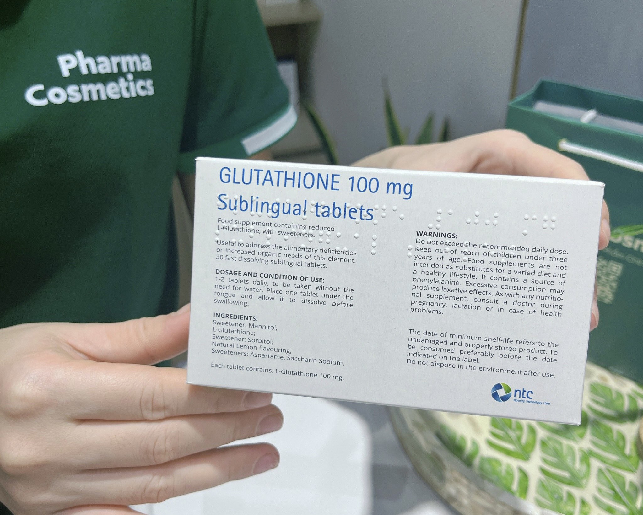 GLUTATHIONE 100MG SUBLINGUAL TABLETS / VIN NGM CHNG OXY HA, TR HA, TRNG DA GLUTATHIONE 100MG SUBLINGUAL TABLETS / VIN NGM CHNG OXY HA, TR HA, TRNG DA
