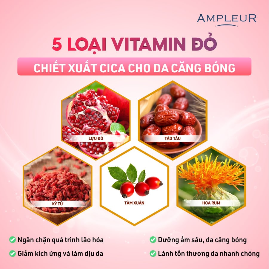 AMPLEUR VC DRIP / SERUM THU NHỎ LỖ CHÂN LÔNG ( 7 LOẠI VITAMIN C)