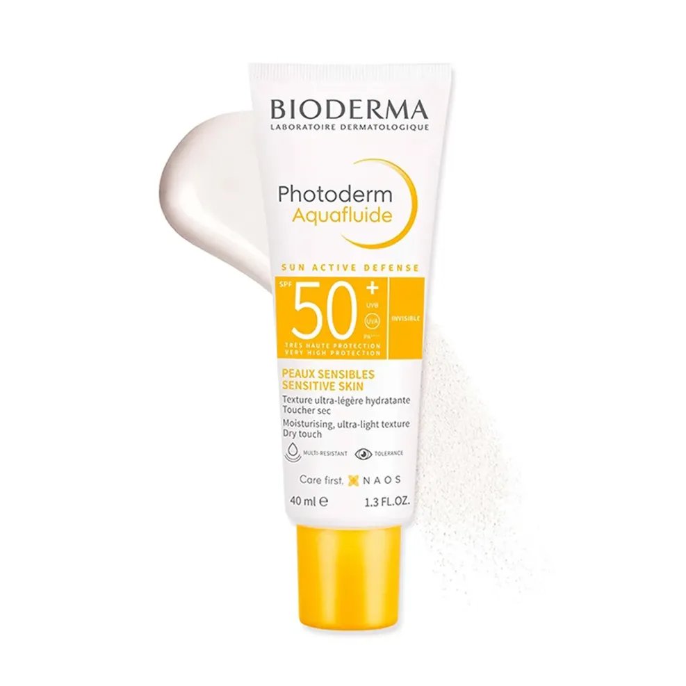 PHOTODERM MAX AQUAFLUIDE SPF 50+/CHỐNG NẮNG KHÔ THOÁNG GIẢM BÓNG NHỜN (UVA 24)