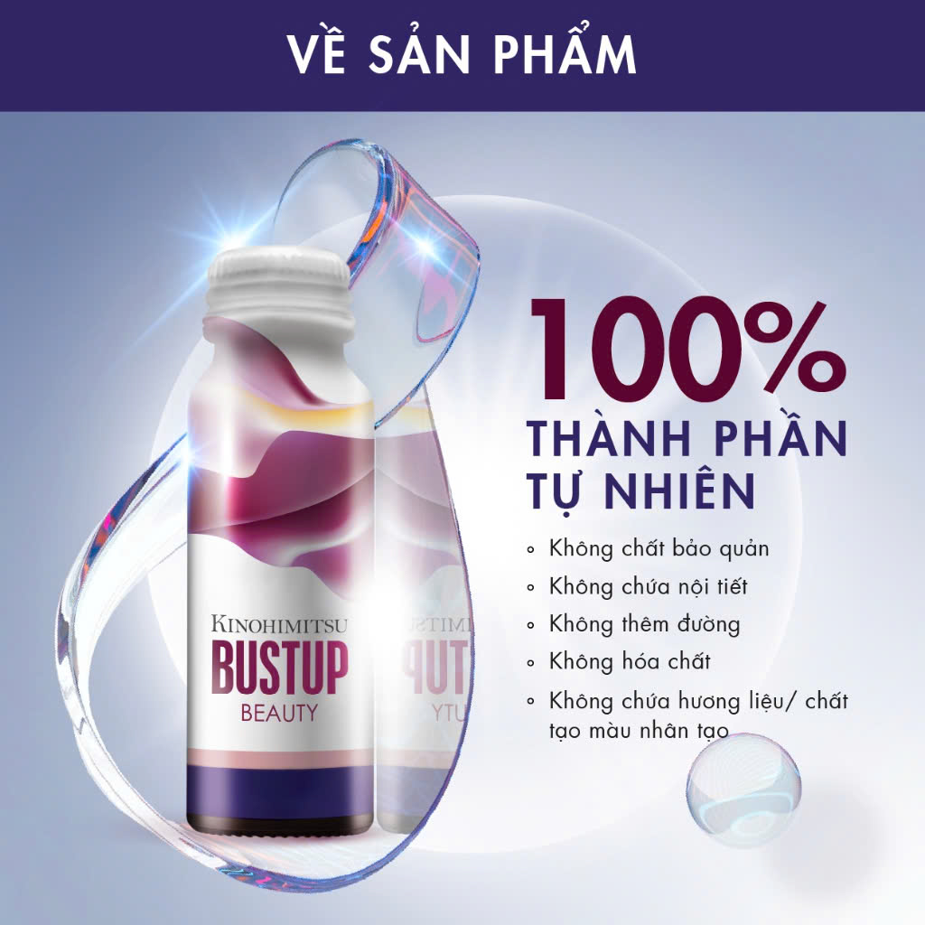 KINOHIMITSU BUSTUP / NƯỚC UỐNG TĂNG KÍCH THƯỚC, SĂN CHẮC VÒNG 1