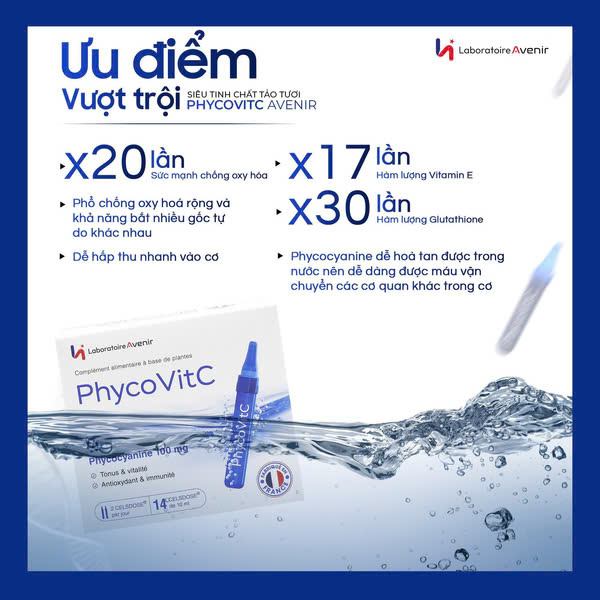 Laboratoire Avenir  PHYCOVITC / SIÊU TINH CHẤT TẢO TƯƠI 
