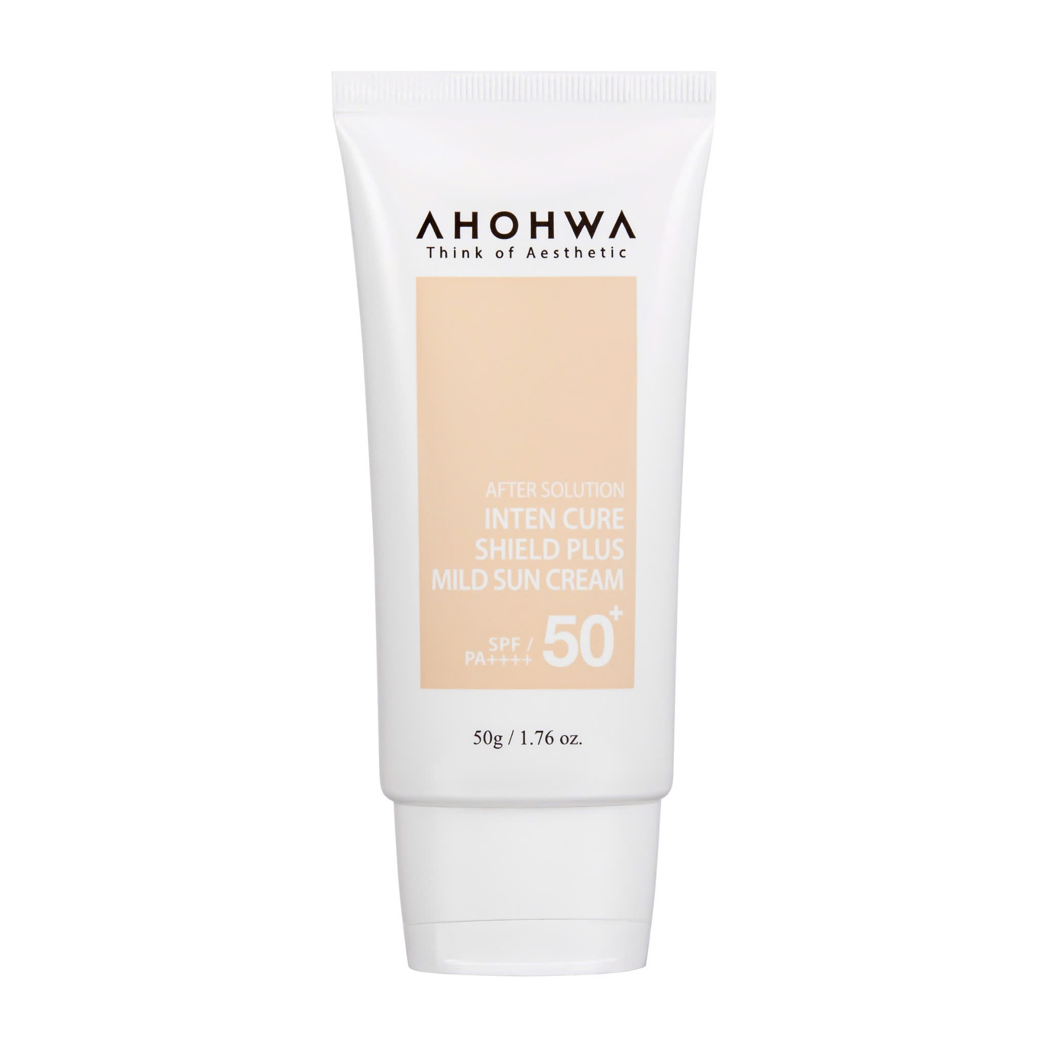 AHOHWA SPF 50+/PA++++ INTER CURE SHIELD PLUS MILD SUN CREAM / KEM CHỐNG NẮNG HIỆU CHỈNH SẮC TỐ - X5 BẢO VỆ 