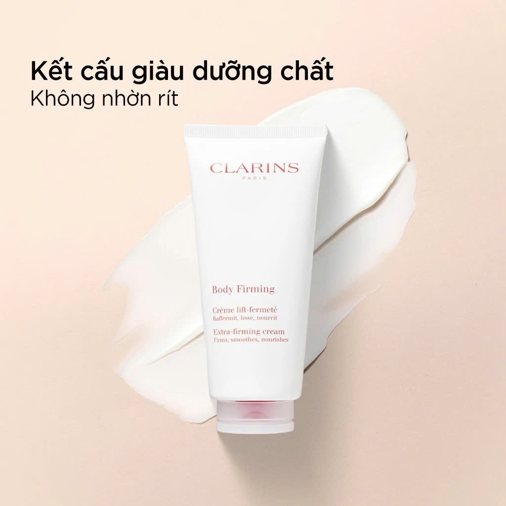 CLARINS BODY FIRMING EXTRA-FIRMING CREAM: Kem Dưỡng Toàn Thân Giúp Săn Chắc & Cải Thiện Độ Đàn Hồi