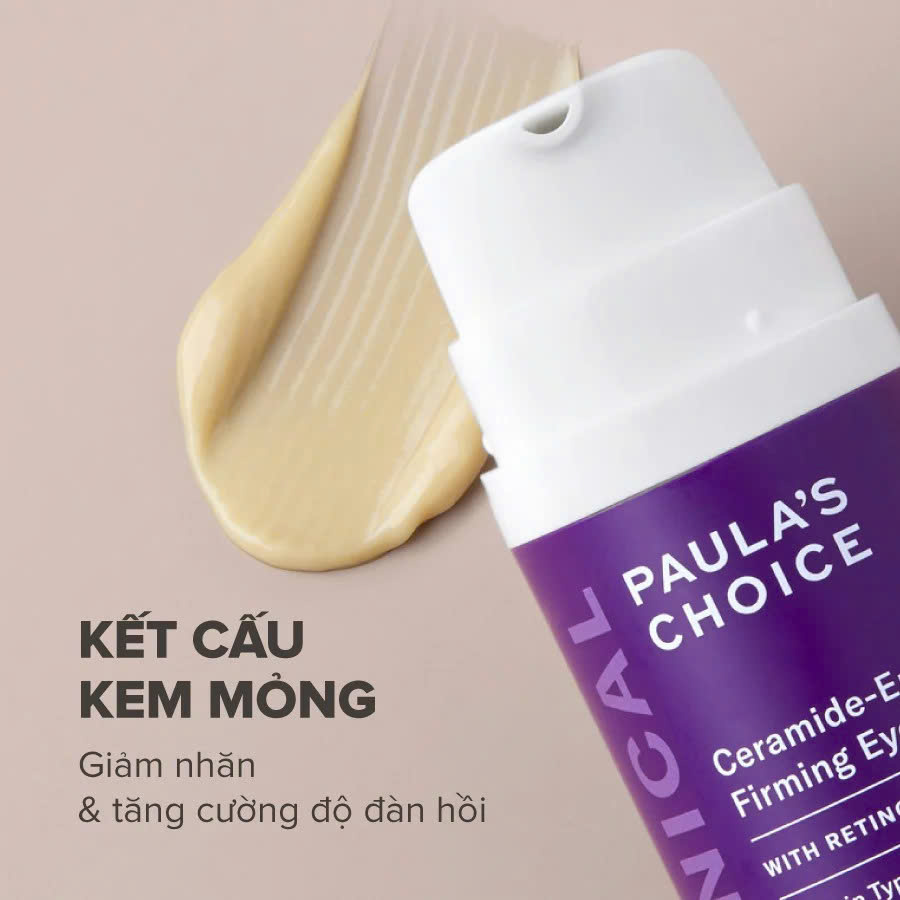 PAULA’S CHOICE CLINICAL CERAMIDE-ENRICHED FIRMING EYE CREAM: Kem Dưỡng Mắt Chuyên Sâu, Sáng Mịn & Săn Chắc