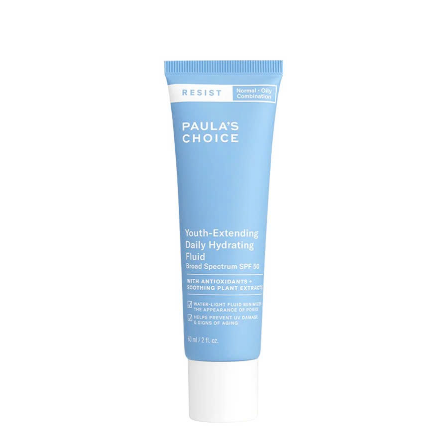PAULA'S CHOICE RESIST YOUTH-EXTENDING DAILY HYDRATING FLUID SPF 50: Kem Chống Nắng Dạng Sữa, Dưỡng Ẩm & Chống Lão Hóa Toàn Diện