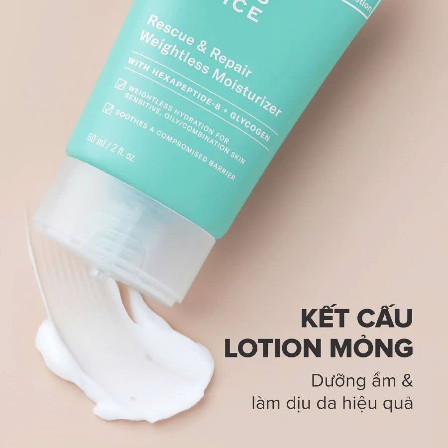 PAULA'S CHOICE CALM RESCUE & REPAIR WEIGHTLESS MOISTURIZER: Kem Dưỡng Phục Hồi Dịu Nhẹ Cho Da Dầu & Nhạy Cảm