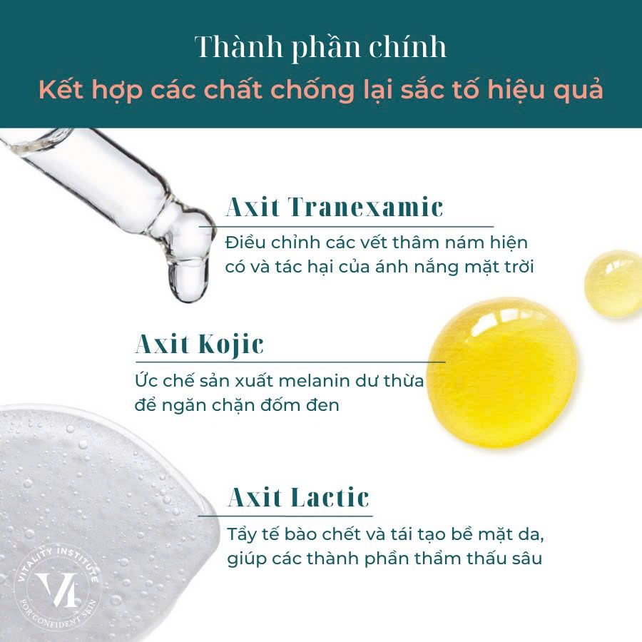 VI DERM DARK SPOT LIFTING SERUM: Tinh Chất Làm Mờ Thâm Nám, Dưỡng Da Sáng & Đều Màu