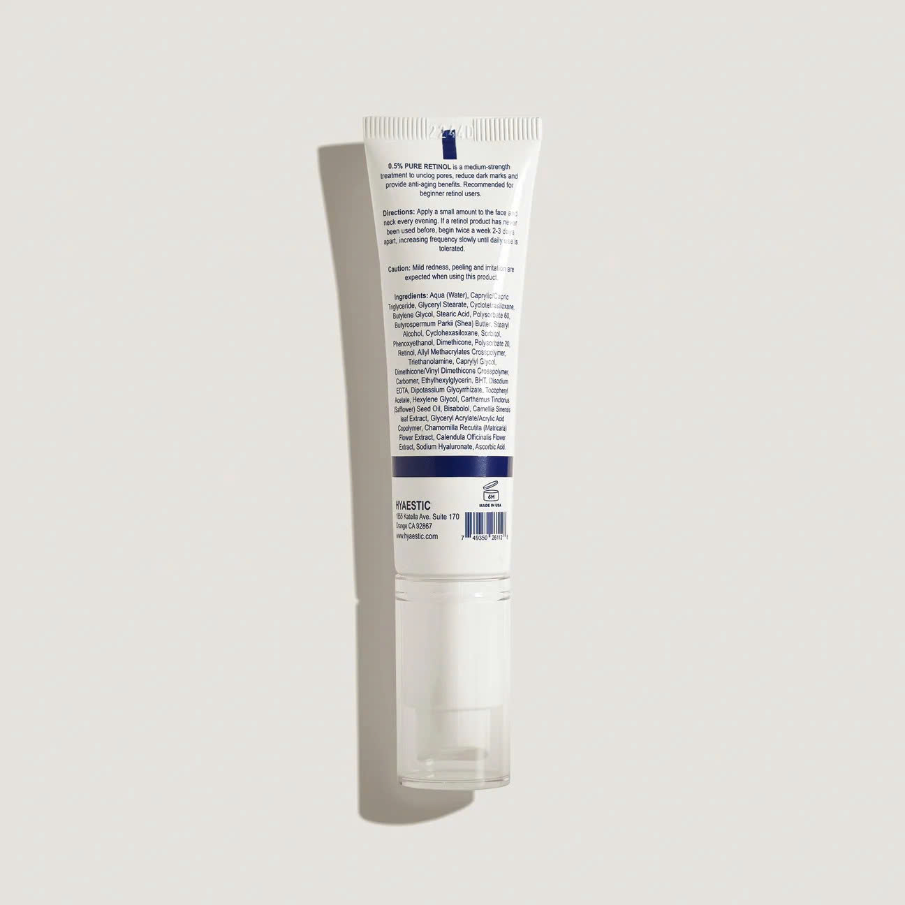 HYAESTIC 0.5% PURE RETINOL: Tinh Chất Retinol Tinh Khiết – Tái Tạo & Phục Hồi Làn Da Lão Hóa