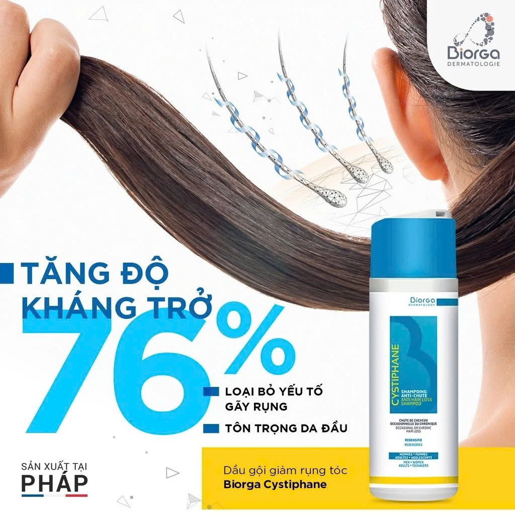 Bailleul Cystiphane Shampooing Antichute: Dầu Gội Ngăn Rụng Tóc Chuyên Biệt Từ Pháp