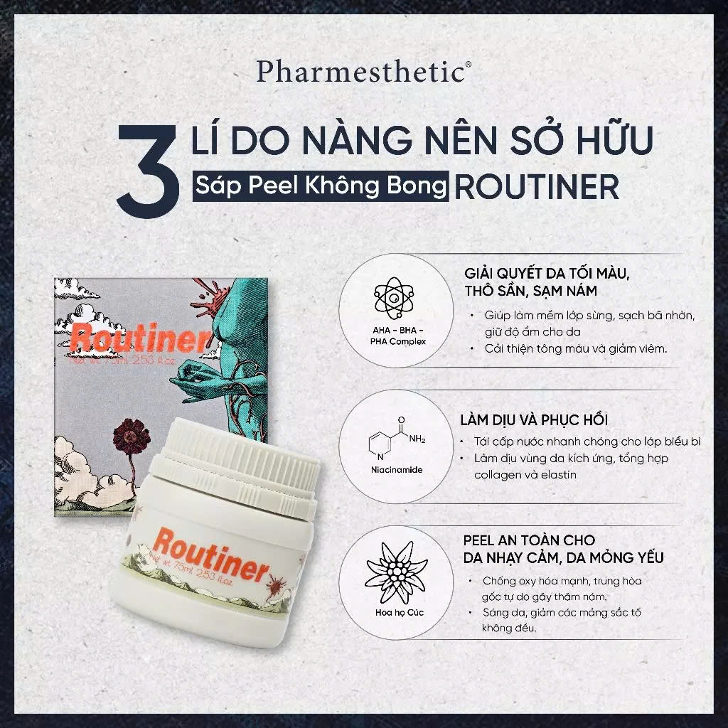 aXENDA ROUTINER: Sáp Peel Da Sinh Học - Tái Tạo & Phục Hồi Làn Da Ngay Trong Giấc Ngủ
