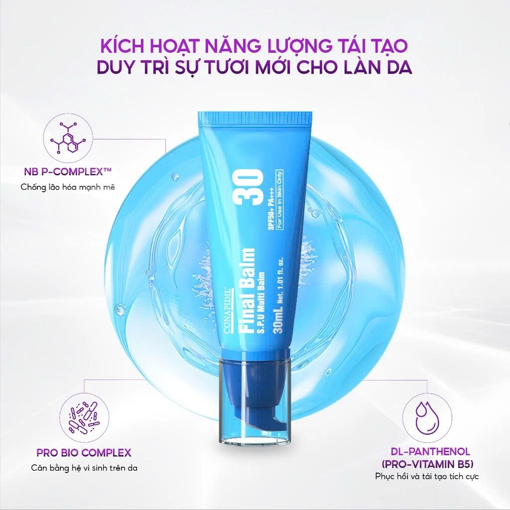 CONAPIDIL FINAL BALM: Kem Đa Năng "Lá Chắn" Bảo Vệ & Phục Hồi Làn Da Khỏe Mạnh