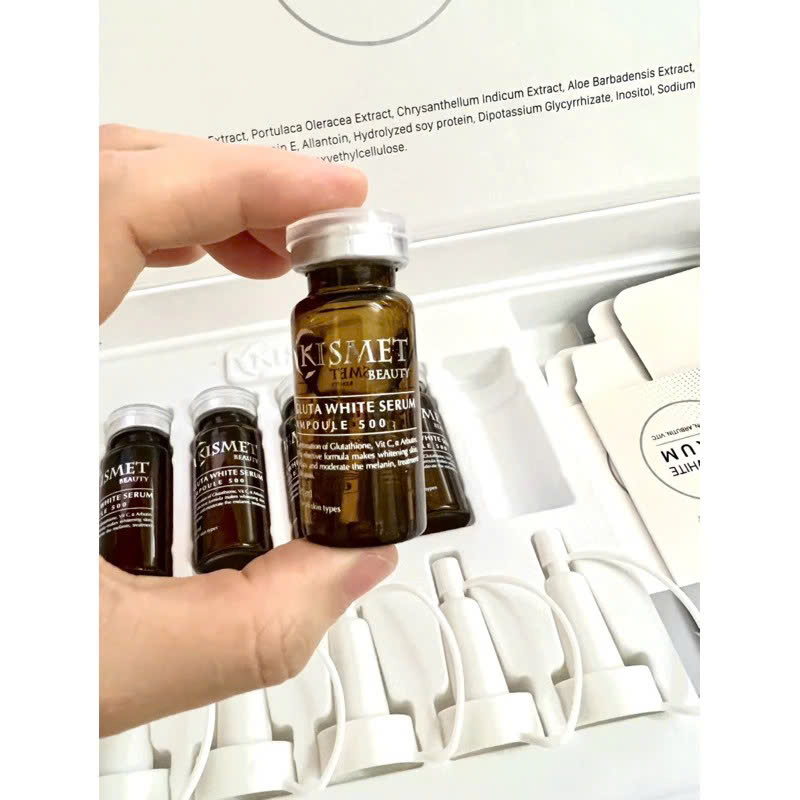 KISMET GLUTA WHITE: Tinh Chất Ức Chế Sắc Tố Melanin – Làm Sáng & Đều Màu Da