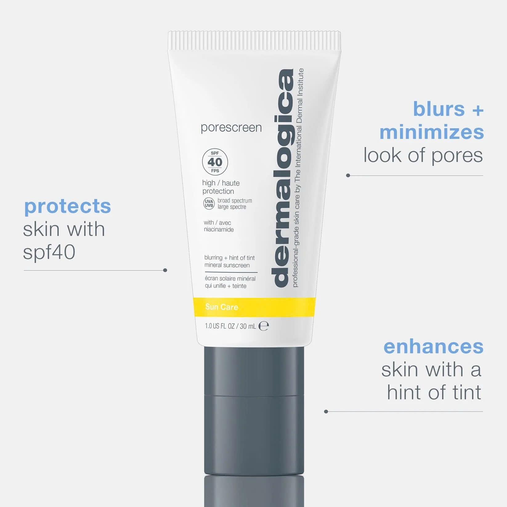 DERMALOGICA PORESCREEN SPF40: Kem Chống Nắng Khoáng Kiềm Dầu, Se Khít Lỗ Chân Lông & Làm Mịn Da