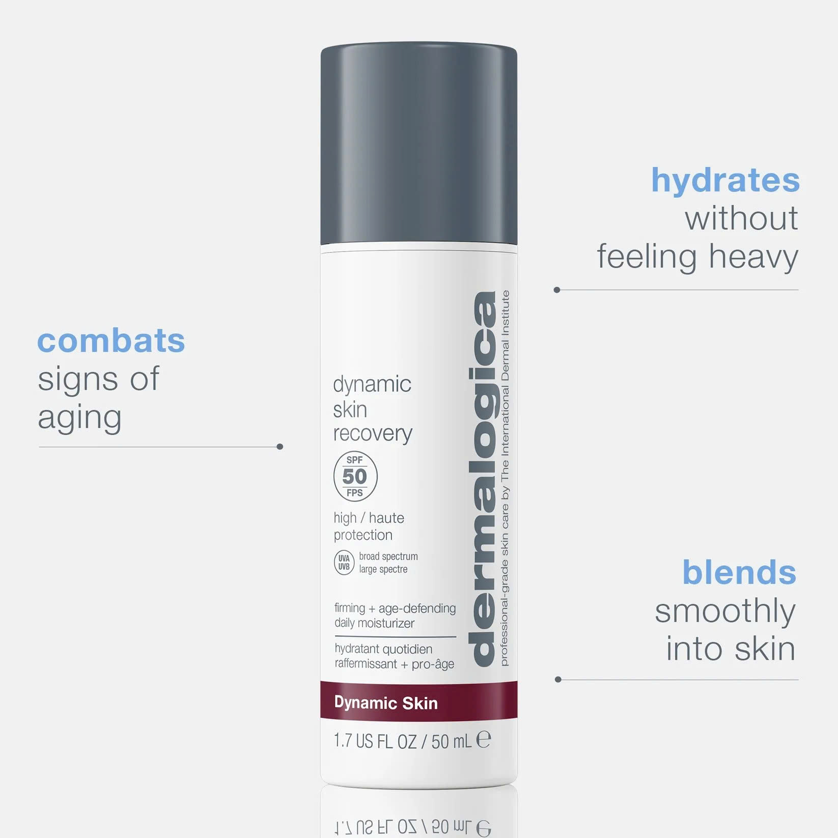 DERMALOGICA DYNAMIC SKIN RECOVERY SPF50: Kem Dưỡng 3-in-1 - Chống Nắng, Phục Hồi & Trẻ Hóa Da