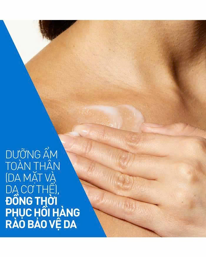 CERAVE MOISTURISING LOTION: Sữa Dưỡng Ẩm Toàn Thân – Cấp Ẩm 24h & Phục Hồi Hàng Rào Bảo Vệ Da