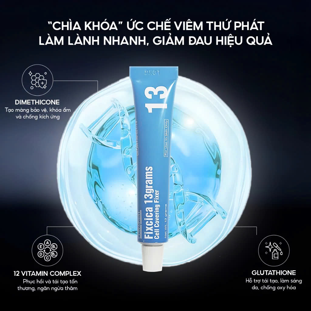 CONAPIDIL SUPERJECTION FIXCICA GEL: Gel Chuyên Biệt Giảm Mụn, Ngừa Thâm Sẹo & Phục Hồi Da Sau Trị Liệu