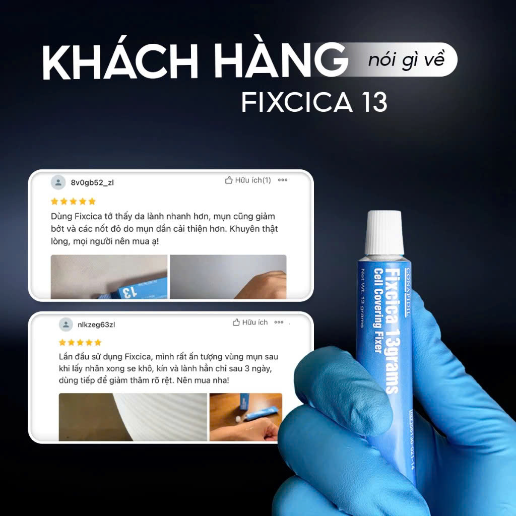 CONAPIDIL SUPERJECTION FIXCICA GEL: Gel Chuyên Biệt Giảm Mụn, Ngừa Thâm Sẹo & Phục Hồi Da Sau Trị Liệu