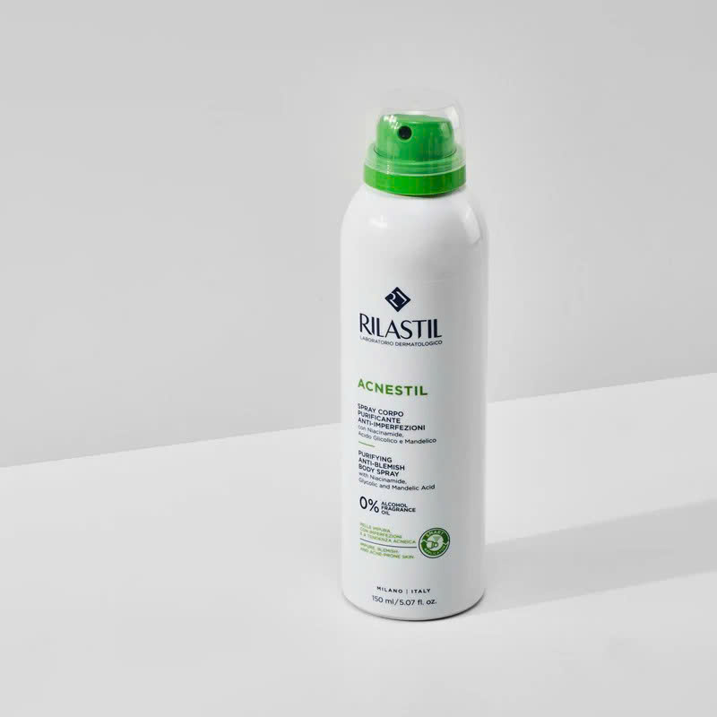 RILASTIL ACNESTIL BODY SPRAY: Xịt Cơ Thể Đặc Trị Mụn, Thâm & Không Đều Màu - Thanh Lọc, Làm Dịu Da