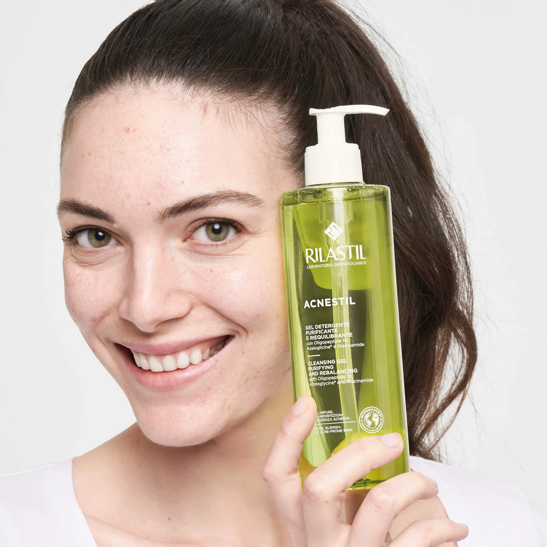 RILASTIL ACNESTIL CLEANSING GEL: Gel Rửa Mặt Đặc Trị Mụn - Sạch Sâu, Kiểm Soát Dầu & Phục Hồi Da Nhạy Cảm