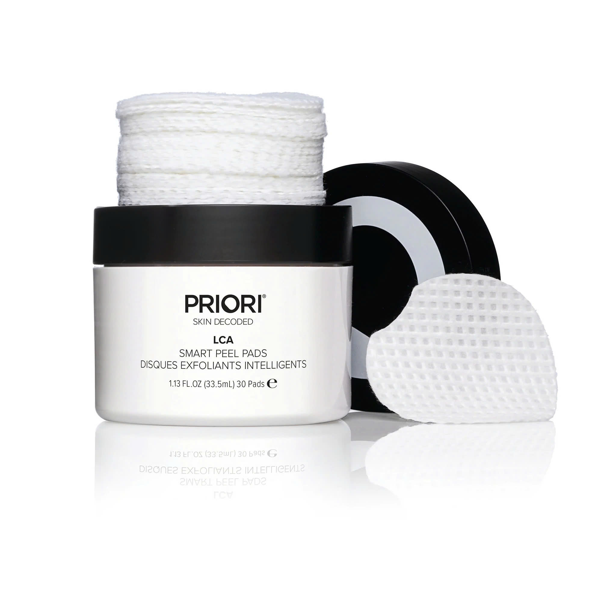 PRIORI LCA SMART PEEL PADS: Miếng Tẩy Da Chết Chuyên Nghiệp - Mờ Thâm, Giảm Mụn & Se Khít Lỗ Chân Lông