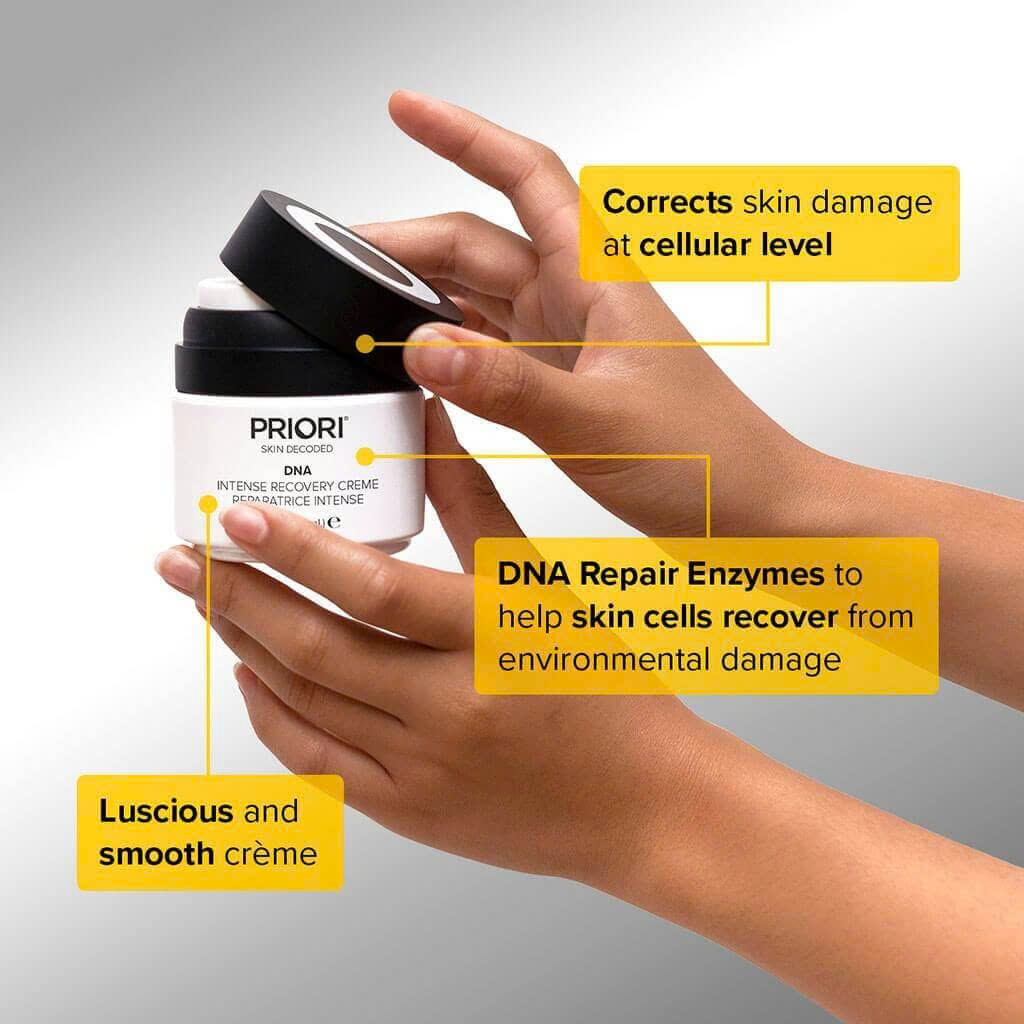 PRIORI DNA INTENSE RECOVERY CRÈME: Kem Dưỡng Phục Hồi Chuyên Sâu - Bảo Vệ DNA, Chống Ánh Sáng Xanh & Kích Thích Collagen