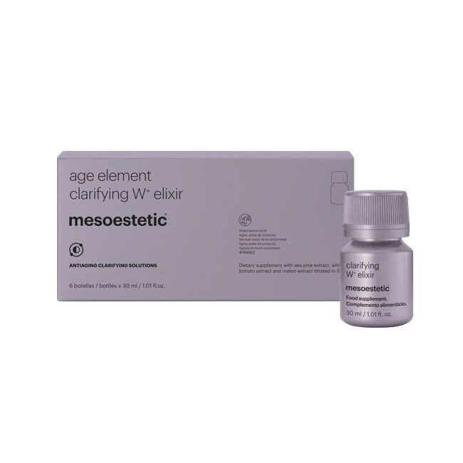 Nước Uống Trắng Da Mesoestetic age element® clarifying W+ elixir: Bí Quyết Dưỡng Sáng & Trẻ Hóa Từ Bên Trong