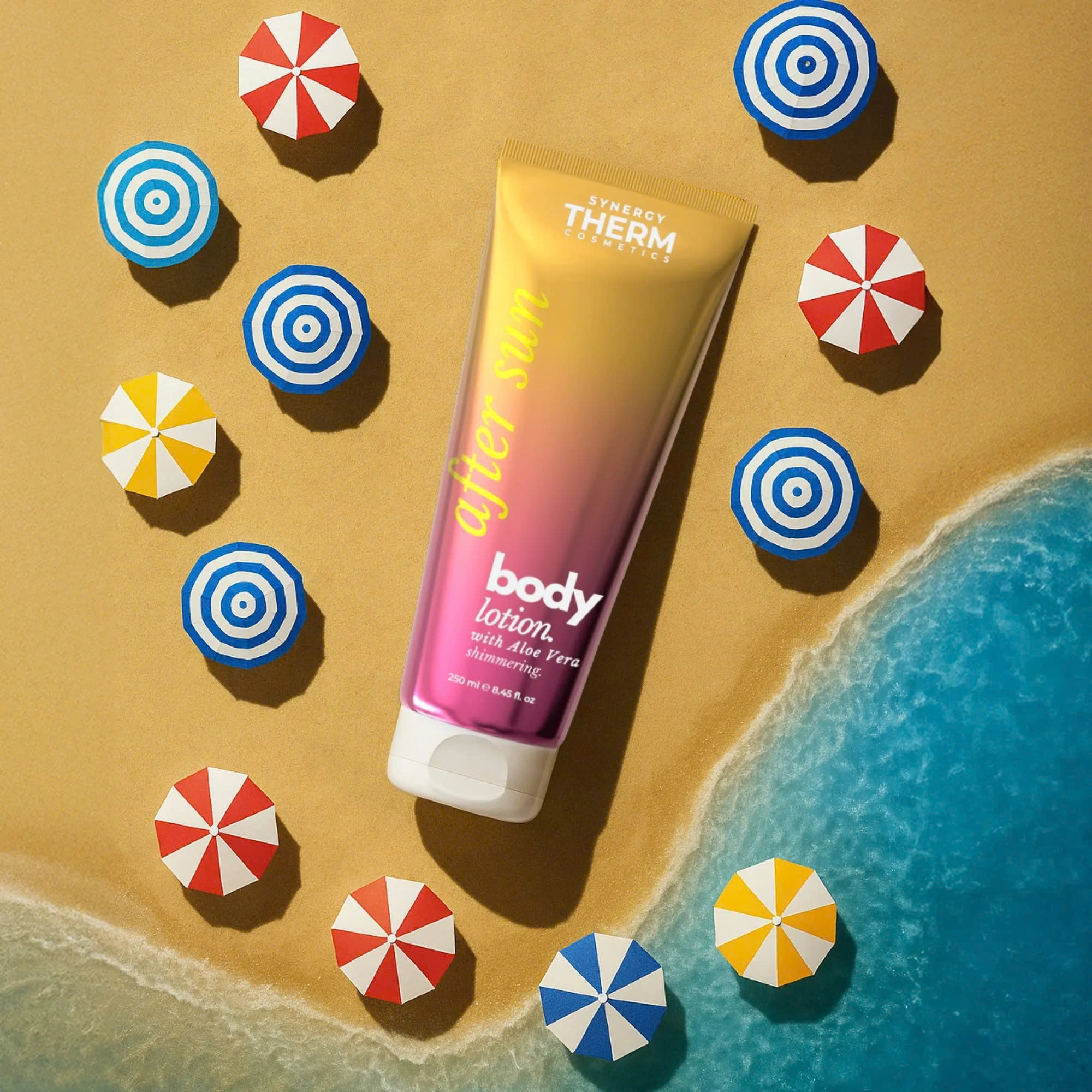 Synergy Therm After Sun Body Lotion: Dưỡng Thể Làm Mát, Phục Hồi Và Tạo Hiệu Ứng Da Căng Bóng Sau Đi Nắng