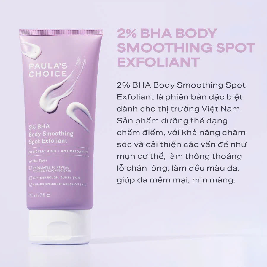 Paula's Choice 2% BHA Body Smoothing Spot Treatment – Giải Pháp Đặc Trị Mụn Cơ Thể Và Viêm Nang Lông