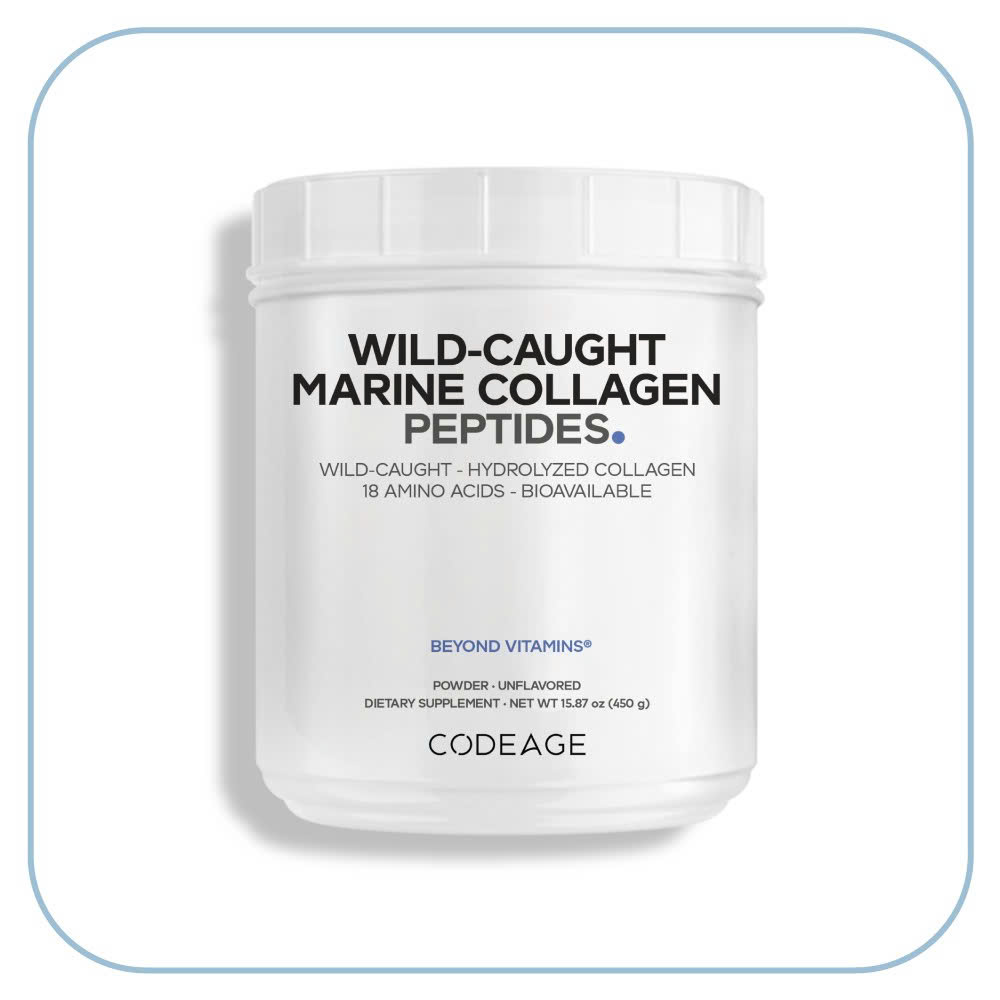 Codeage Marine Collagen Peptides – Collagen Cá Tuyết Đại Dương Thủy Phân Cao Cấp Từ Mỹ (450g)