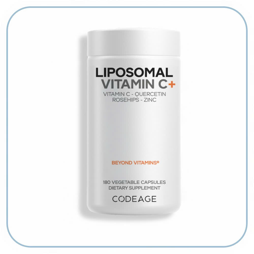 Codeage Liposomal Vitamin C+: Công Nghệ Bọc Liposome Tối Ưu Hấp Thụ & Trắng Da