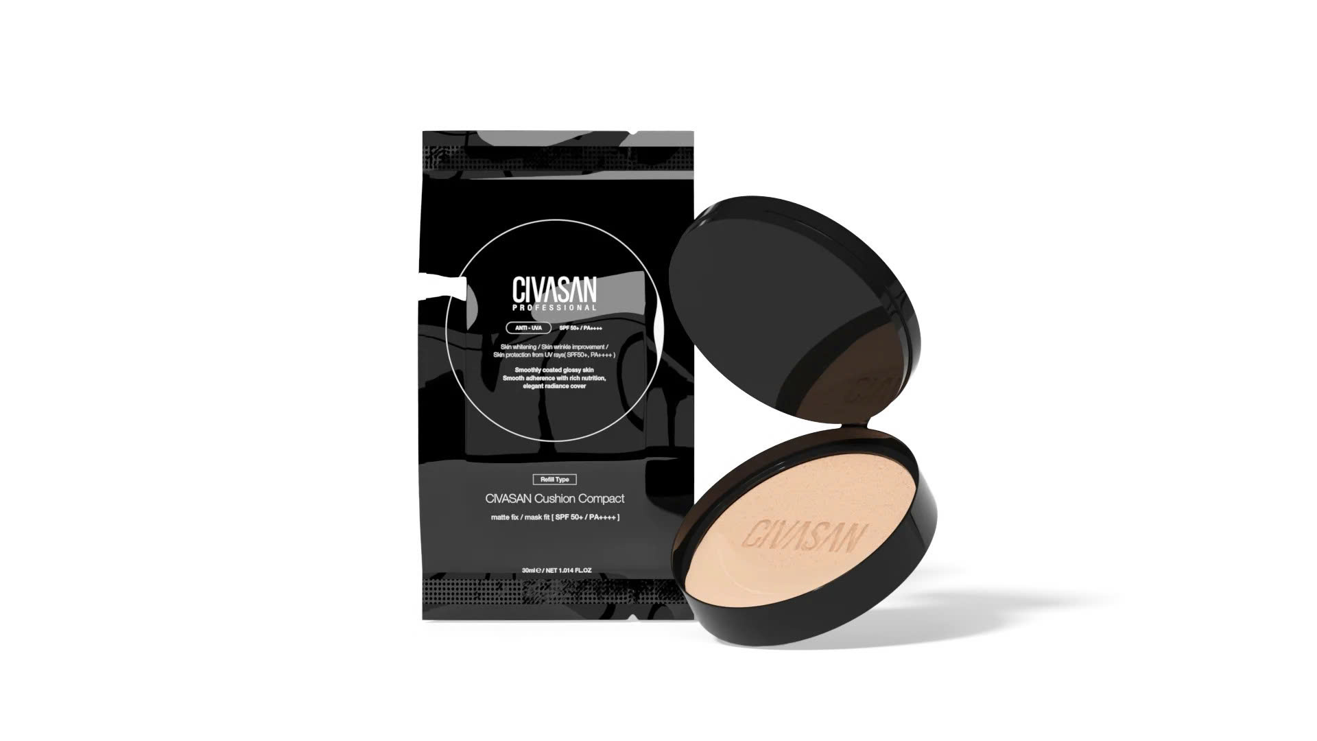 Civasan Cushion Compact – Phấn Nước Trị Liệu Đa Năng: Dưỡng Trắng, Chống Nhăn & Bảo Vệ Da