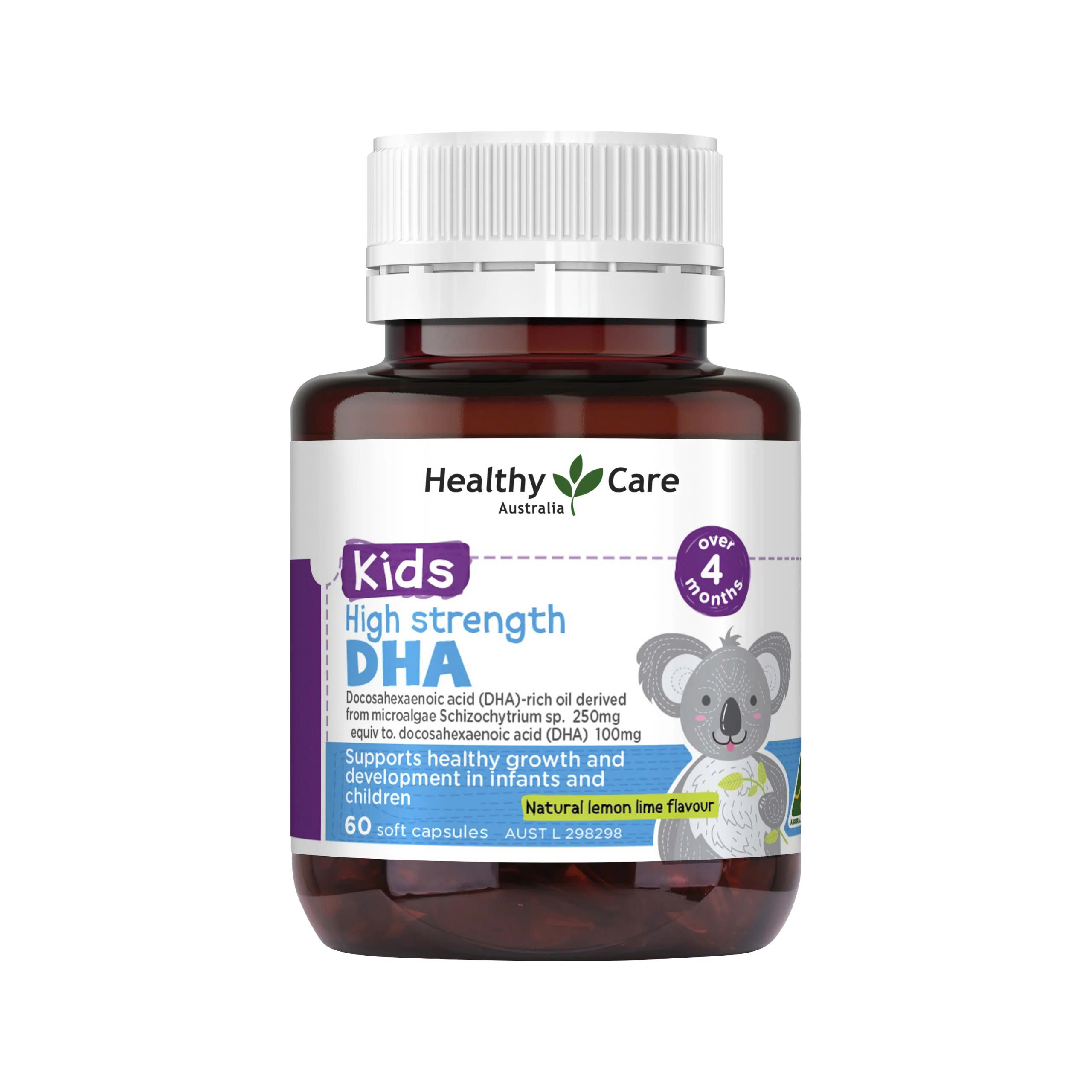 Healthy Care Kids High Strength DHA – Bổ Sung DHA Từ Tảo Giúp Trẻ Phát Triển Trí Não & Thị Lực