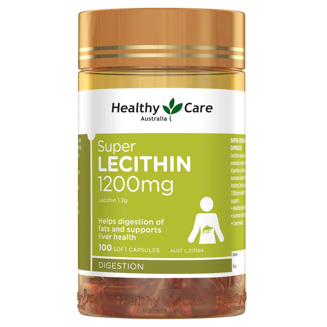 Healthy Care Super Lecithin 1200mg – Giải Pháp Vàng Cho Sức Khỏe Nội Tiết & Chức Năng Gan