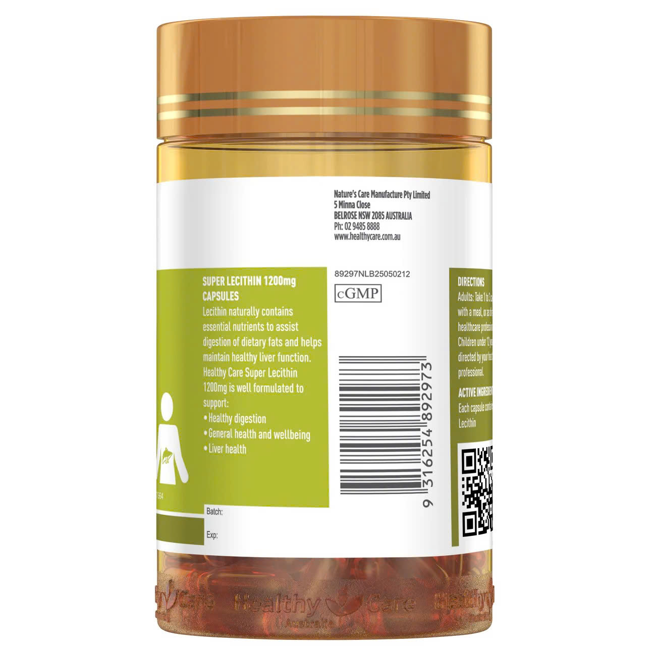 Healthy Care Super Lecithin 1200mg – Giải Pháp Vàng Cho Sức Khỏe Nội Tiết & Chức Năng Gan