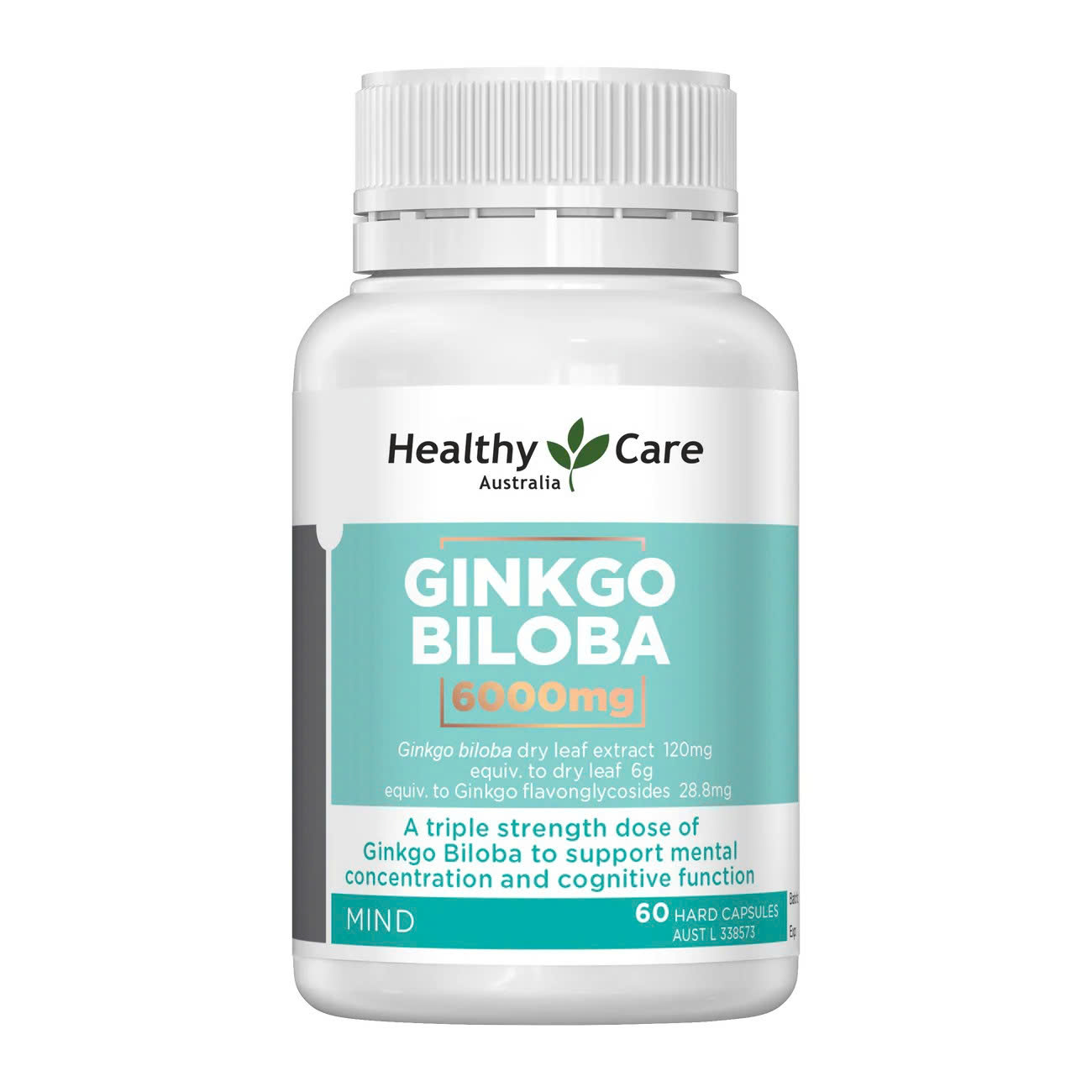 Healthy Care Ginkgo Biloba 6000mg – Giải Pháp Tăng Cường Trí Nhớ & Tuần Hoàn Não Vượt Trội