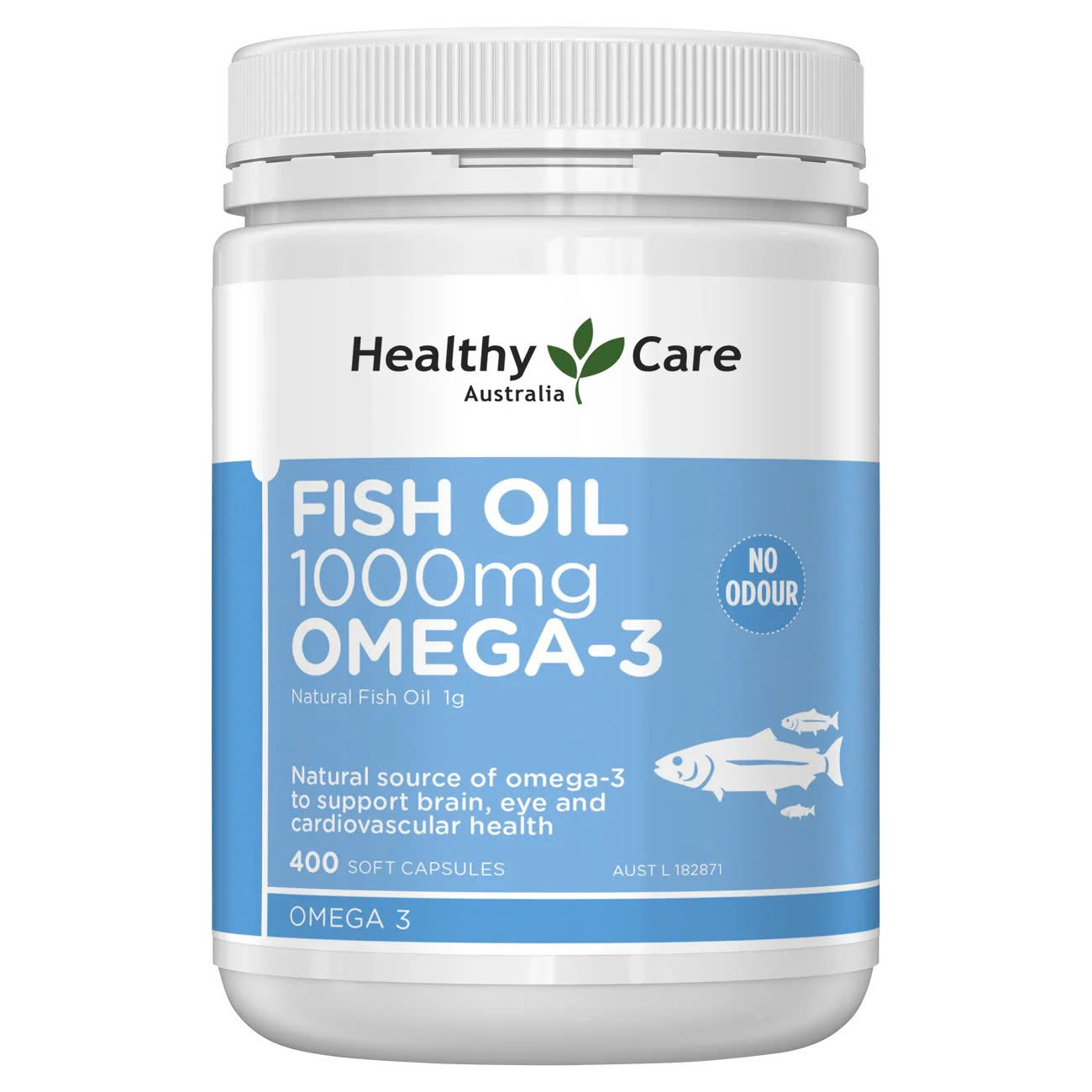 Healthy Care Fish Oil 1000mg Omega-3 (400 Viên) – Dầu Cá Giải Pháp Chăm Sóc Sức Khỏe Toàn Diện Từ Úc