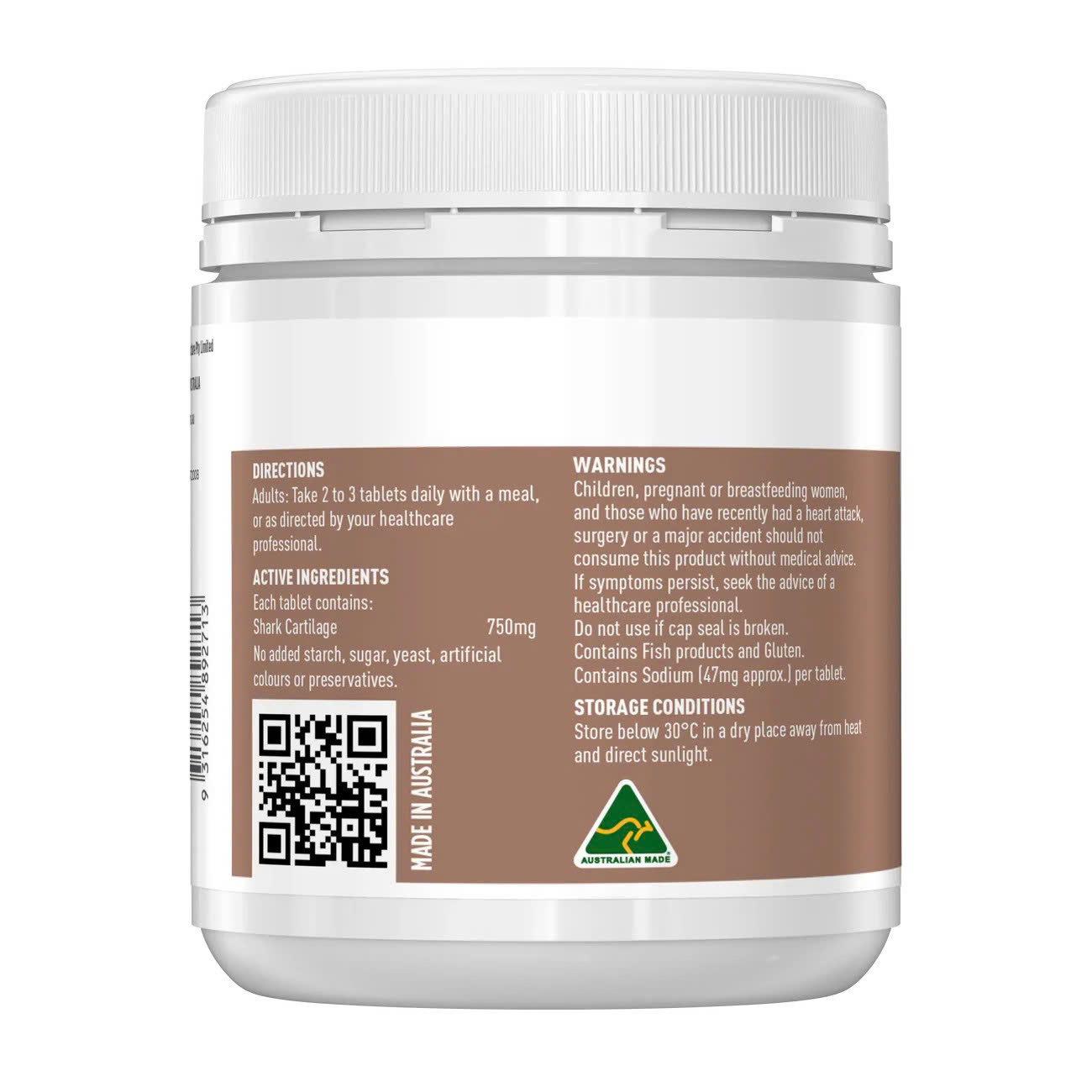 Healthy Care Shark Cartilage 750mg – Giải Pháp Tự Nhiên Giúp Xương Khớp Chắc Khỏe