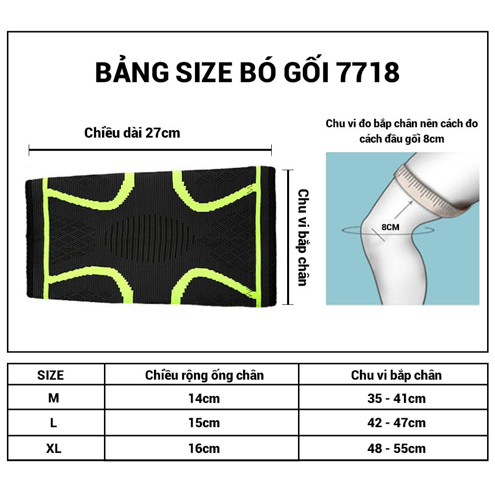 Bó Gối Thể Thao Đàn Hồi AOLIKES AL7718 (AL 7718) (1 Đôi)