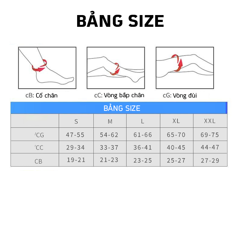 Vớ Y Khoa Bắp Chân Tiêu Chuẩn