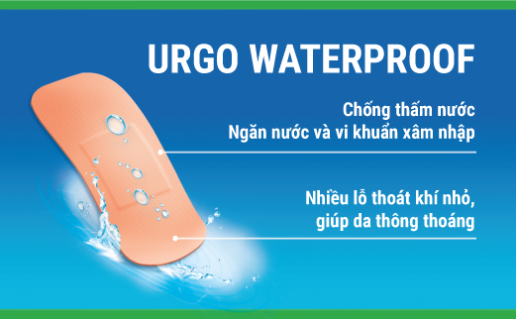 Băng Keo Cá Nhân Không Thấm Nước Urgo WATERPROOF
