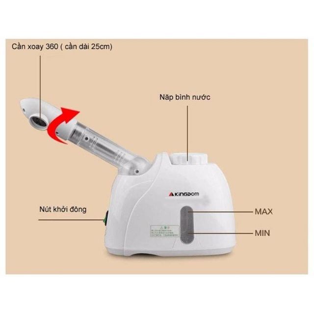 Máy Xông Mặt Nóng Mini Kingdom K33S