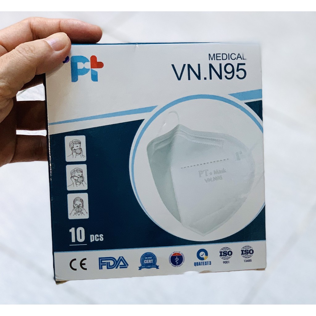 Khẩu Trang 3D PT Mask VNN95 (Không Van)