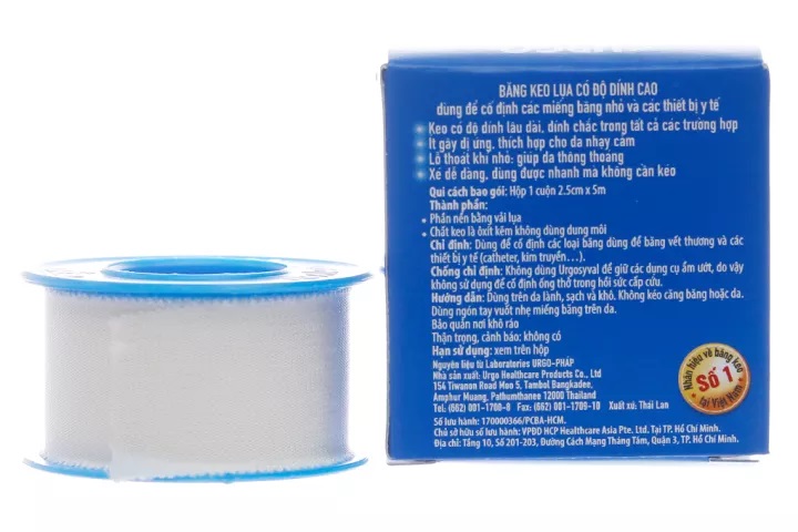 Băng Keo Lụa Y Tế Độ Dính Cao Urgo URGOSYVAL