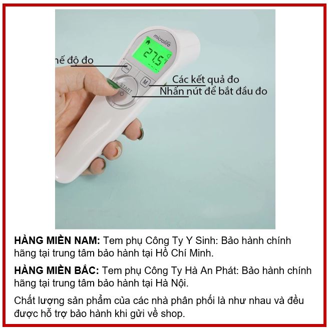 Nhiệt Kế Hồng Ngoại Microlife NC200 (NC 200) (Đo tự động)