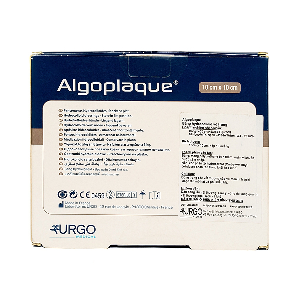 Băng Dán Chống Loét Urgo ALGOPLAQUE