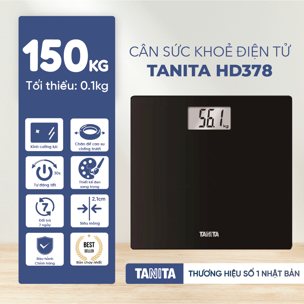 Cân Sức Khỏe Điện Tử Tanita HD378 (HD-378) (150KG)