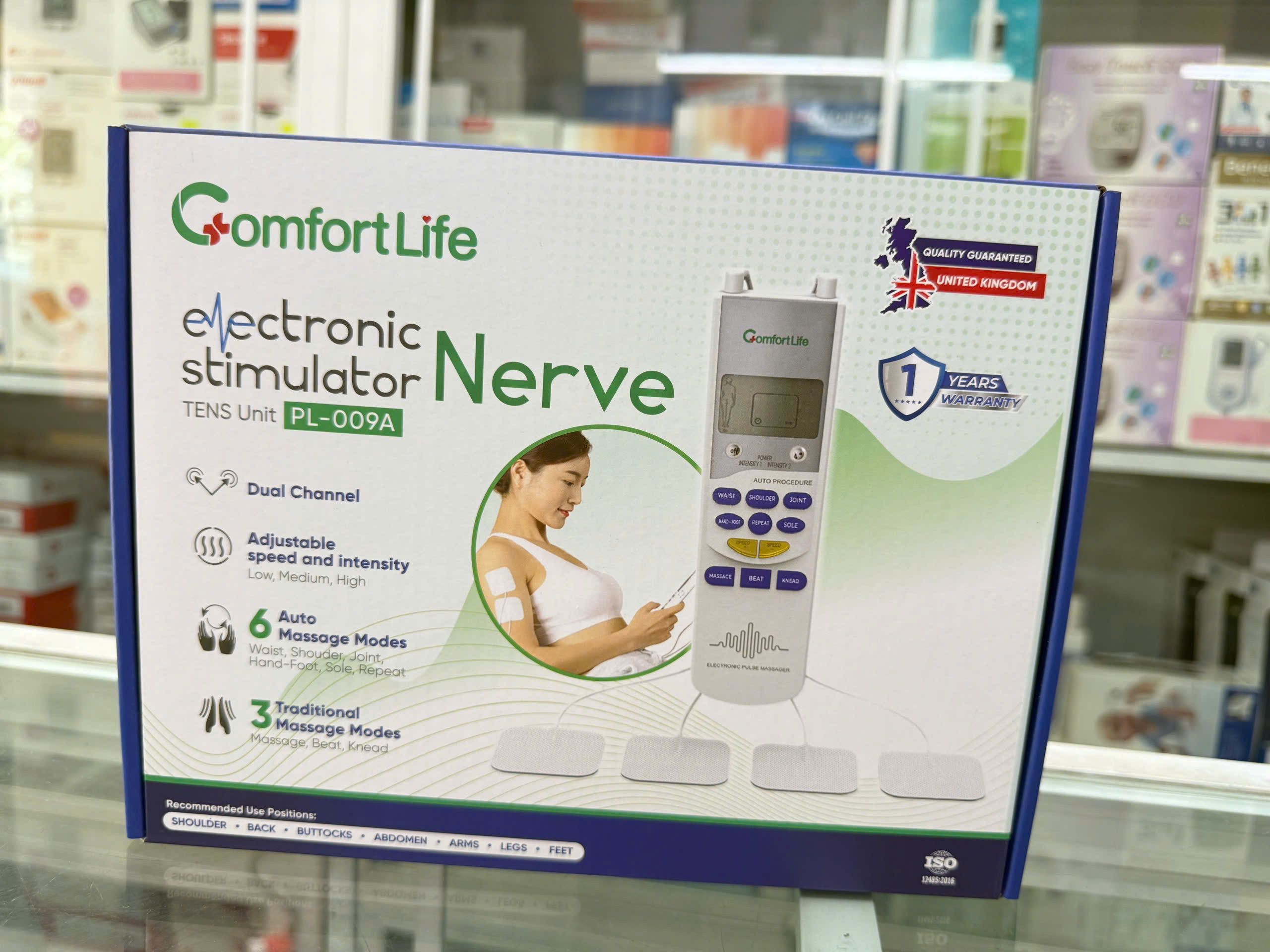 Máy Massage Xung Điện 4 Miếng Dán COMFORT LIFE PL-009A